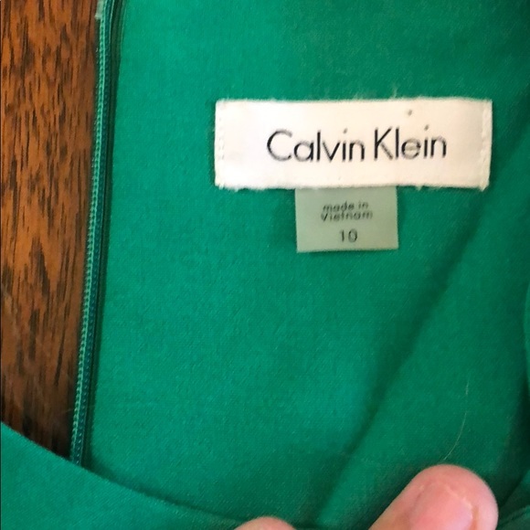 Green Calvin Klein work dress - Picture 2 of 2